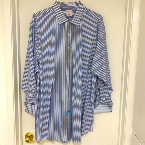 ﻿BROOKS BROTHERS French Cuff Dress Shirt 18.5 34 - Picture 2 of 9
